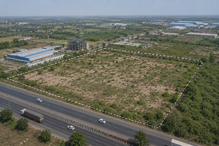 Premium Industrial Land For Sale in Western UP Industrial Corridor – Highway Front Logistics Opportunity